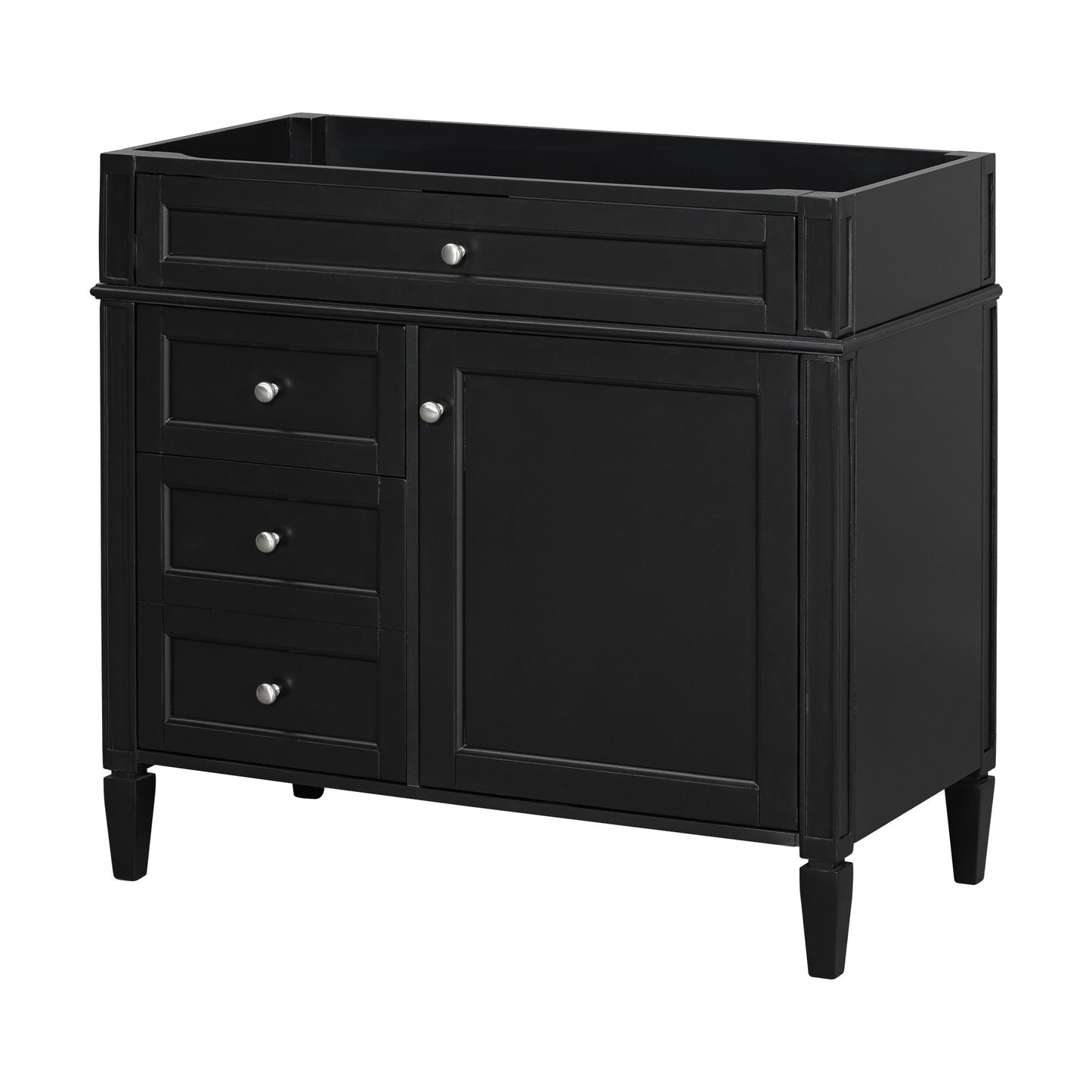 Solid Wood Bathroom Vanity and Two Drawers