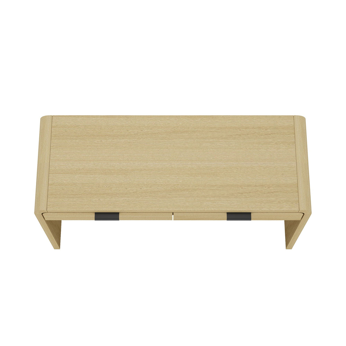 Oak office desk with 2-drawers, Grace Collection by HouseOfZazla in natural oak on Tampa Home & Garden Store