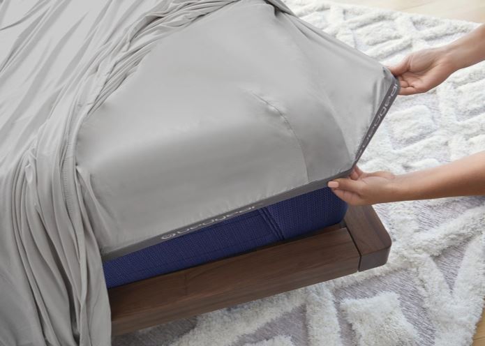Bedgear DriTec Sheet Set for Grey Split Queen Bed