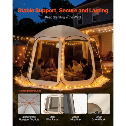 Vevor 12 X 11 Ft Mesh Screen House Tent for Patio