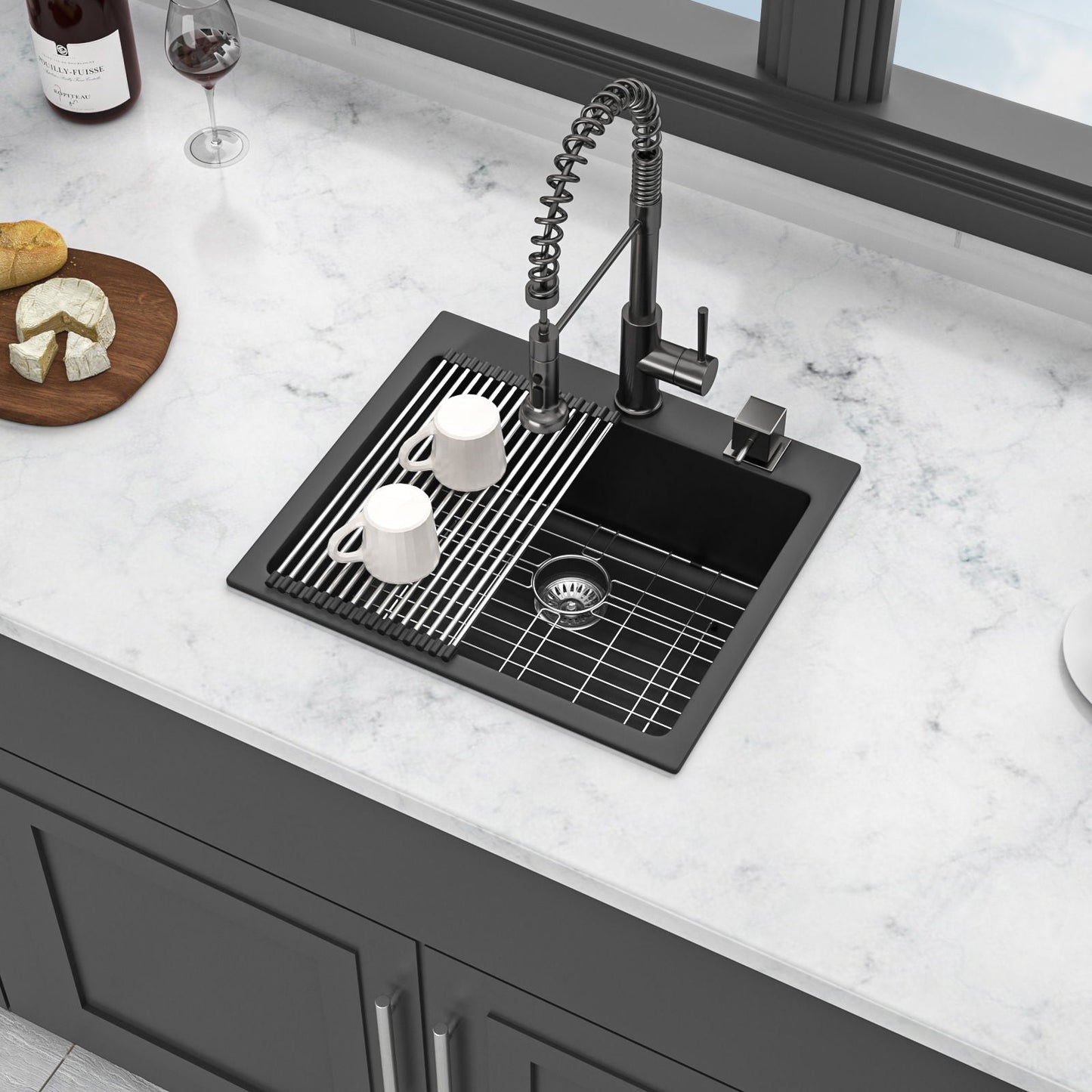 Quartz and Granite Composite Kitchen Sink