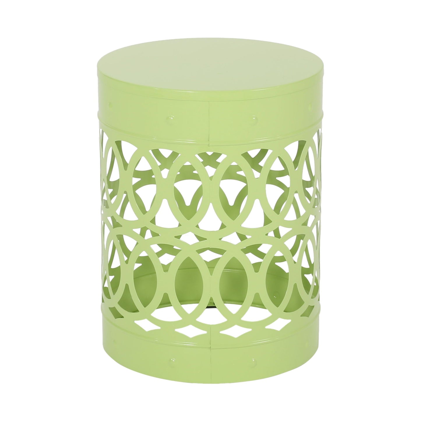 Outdoor Metal Side Tables Set of Two for Patio