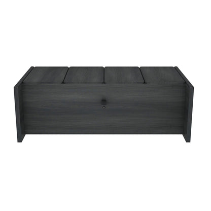 Linda Sideboard dark gray wood finish with 4 top panels on Tampa Home & Garden Store