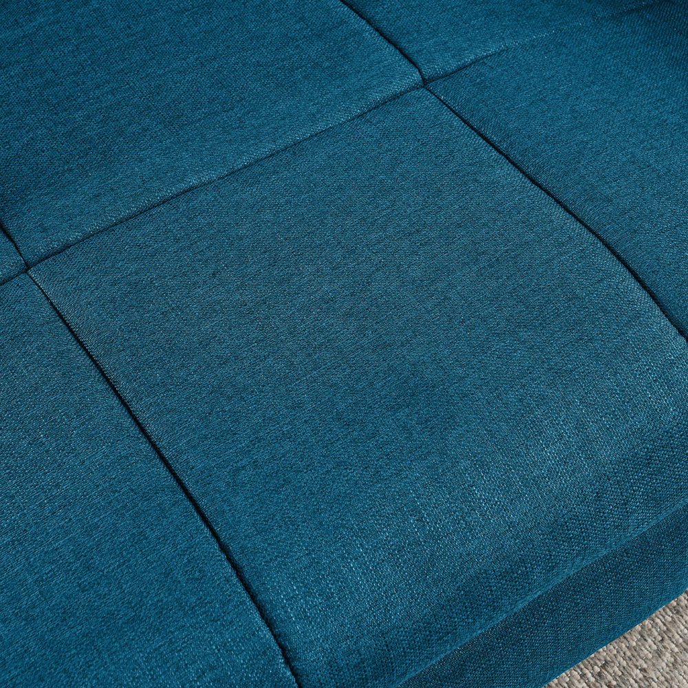 Pet bed by HouseOfZazla in dark blue, oversized, soft quilted fabric on Tampa Home & Garden Store