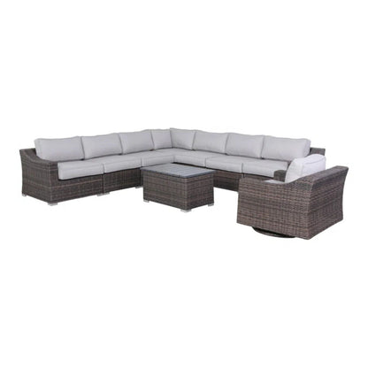 Durable Aluminum Wicker Sofa and Cushions
