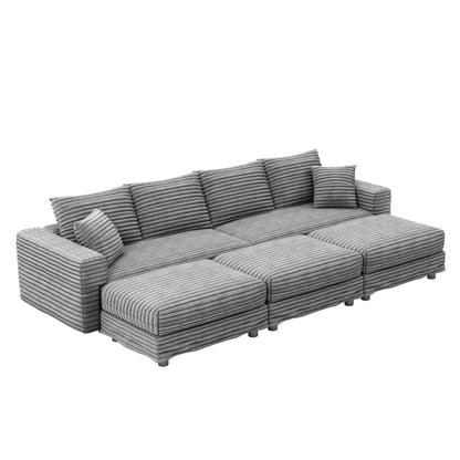 Modern Deep Seat Upholstered Sofa and Couch