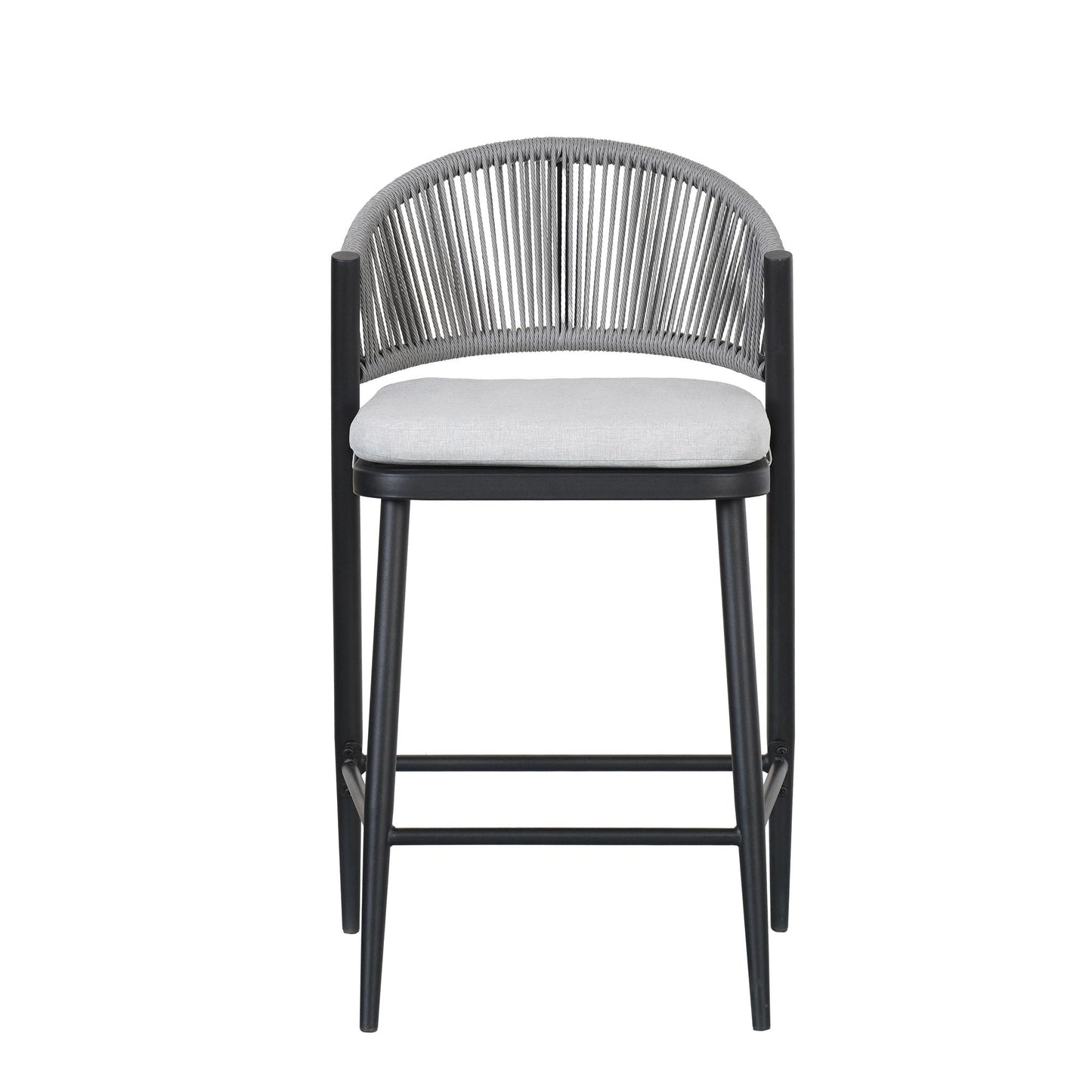 Outdoor Counter Stools with Wicker and Metal