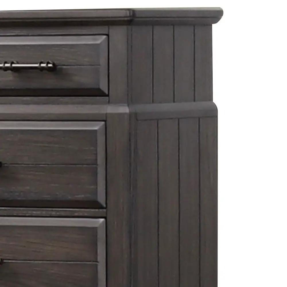 Mahogany Six Drawer Dresser for Bedroom Storage