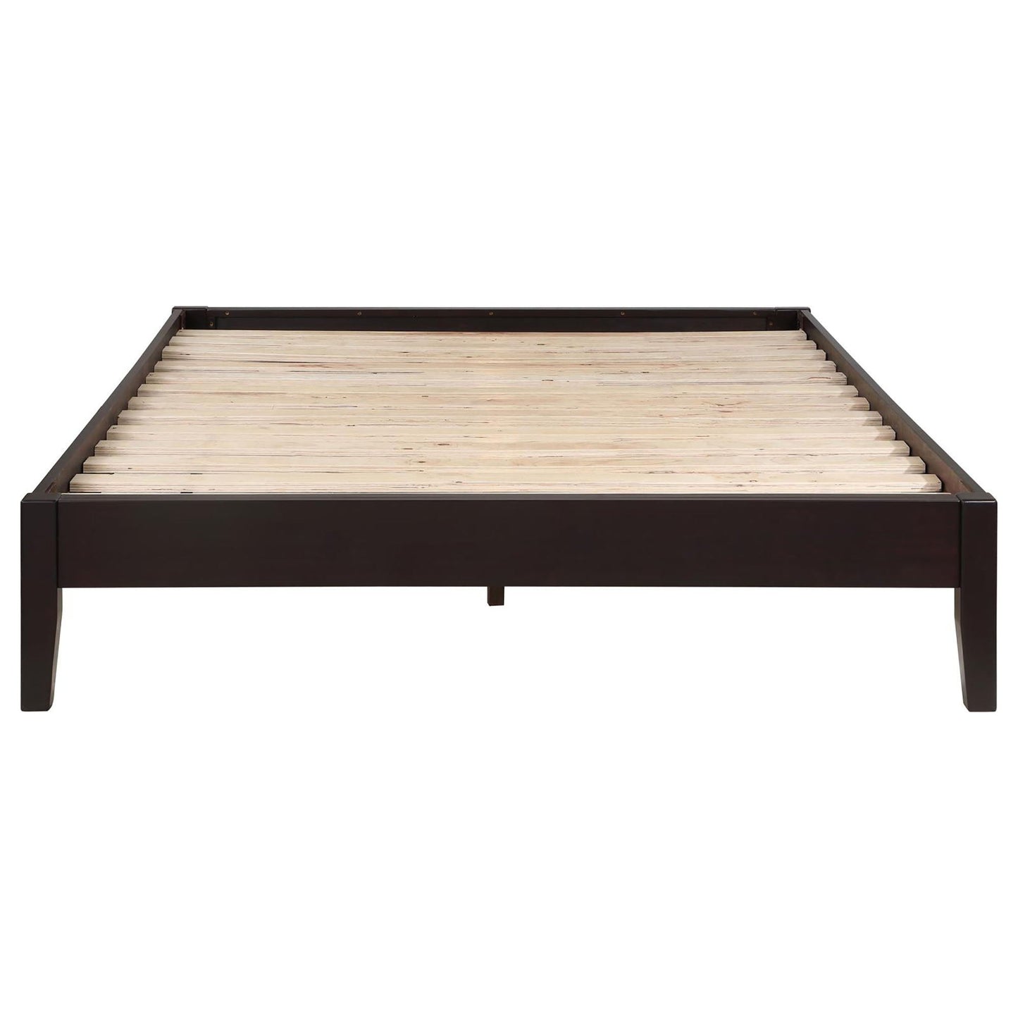 Modern Platform Bed With a Solid Wood Frame