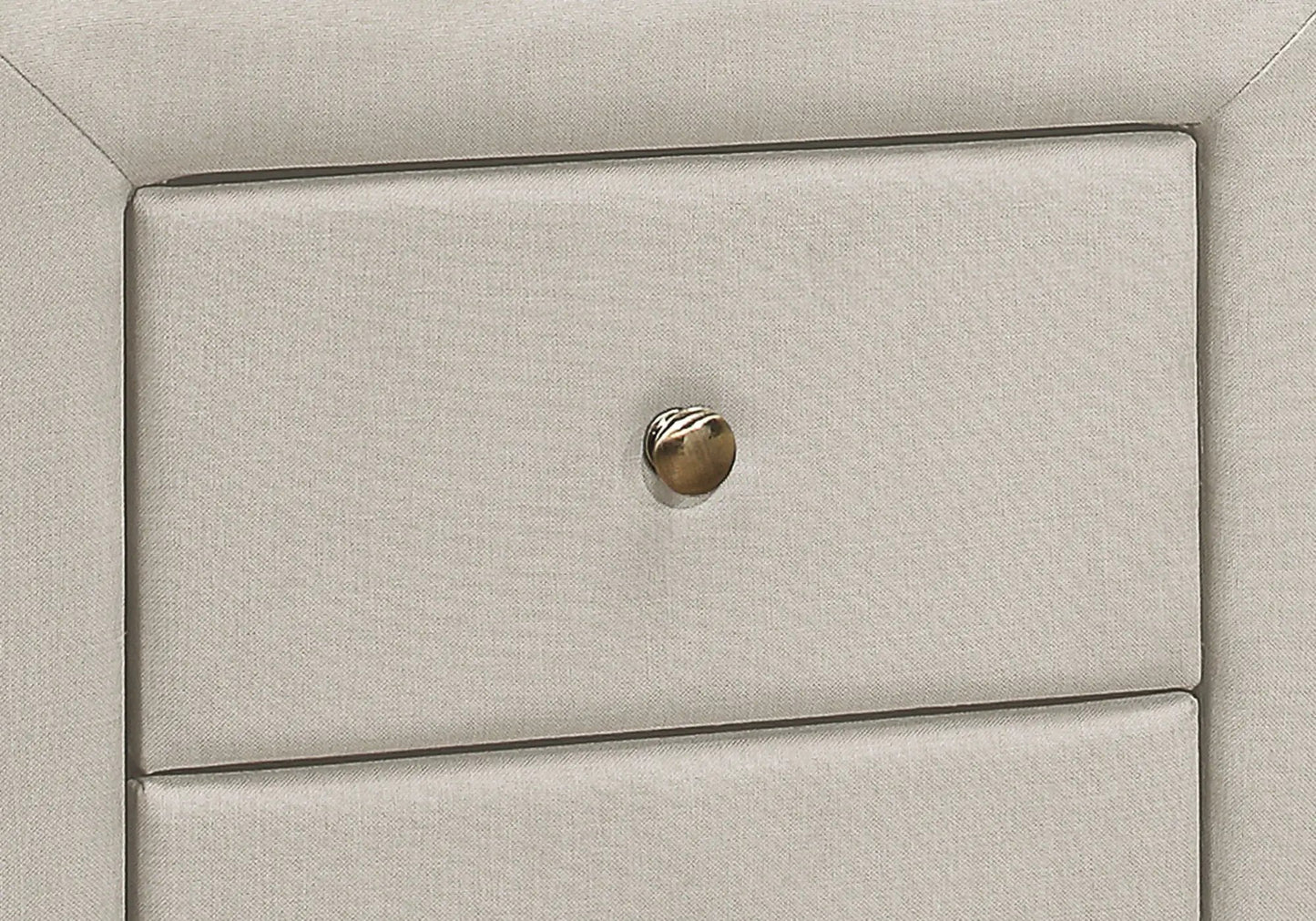 Nightstand With Upholstered Drawer For Bedroom