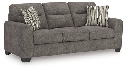 Olten sofa, gray textured fabric, 3-seat stationary, by Unique Piece Furniture on Tampa Home & Garden Store
