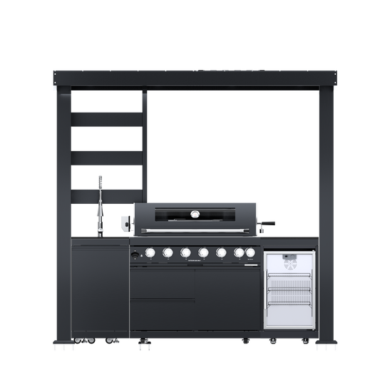 94-Inch 6-Burner Deluxe Stainless Steel Gas Outdoor Kitchen Grill by HouseOfZazla on Tampa Home & Garden Store