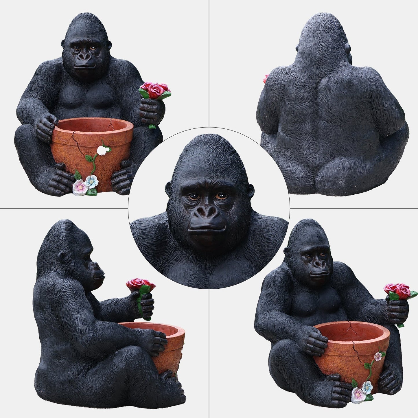 Chimpanzee Flower Pot and Outdoor Sculpture