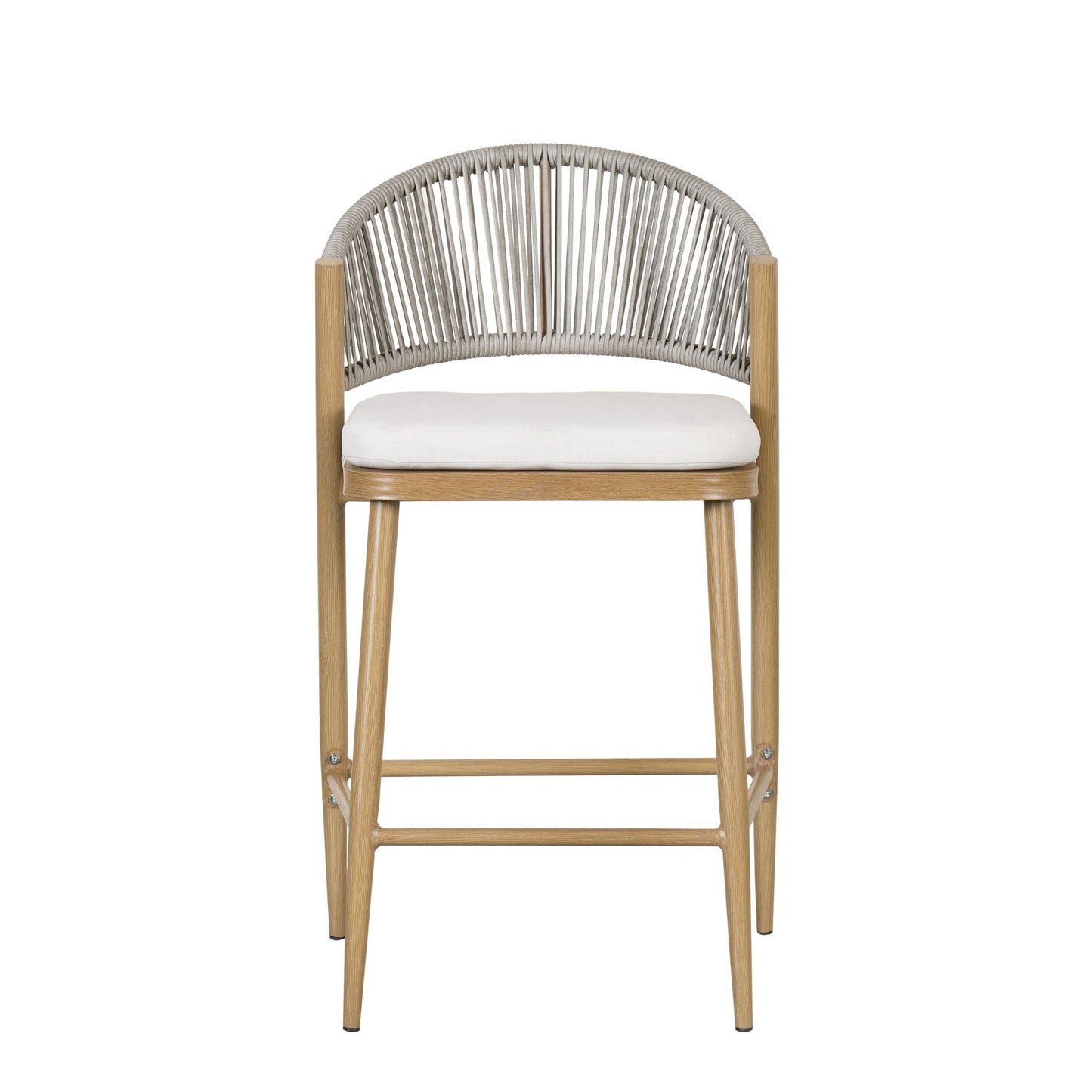 Outdoor Counter Stools with Wicker and Metal