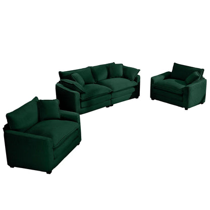 Elegant Sectional Sofa Set with Deep Seats