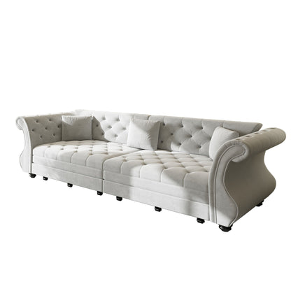 Oversized Chesterfield Sofa and a Pull Out Bed