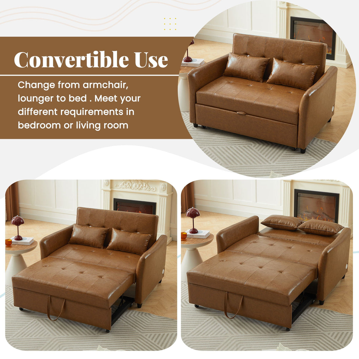 Convertible Sleeper Sofa and a Compact Design