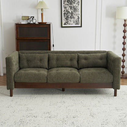 Luxurious Tufted Upholstered Living Room Sofa