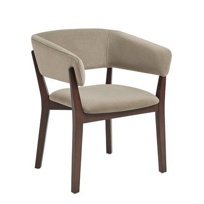 Blake Solid Beech Wood Modern Dining Armchair