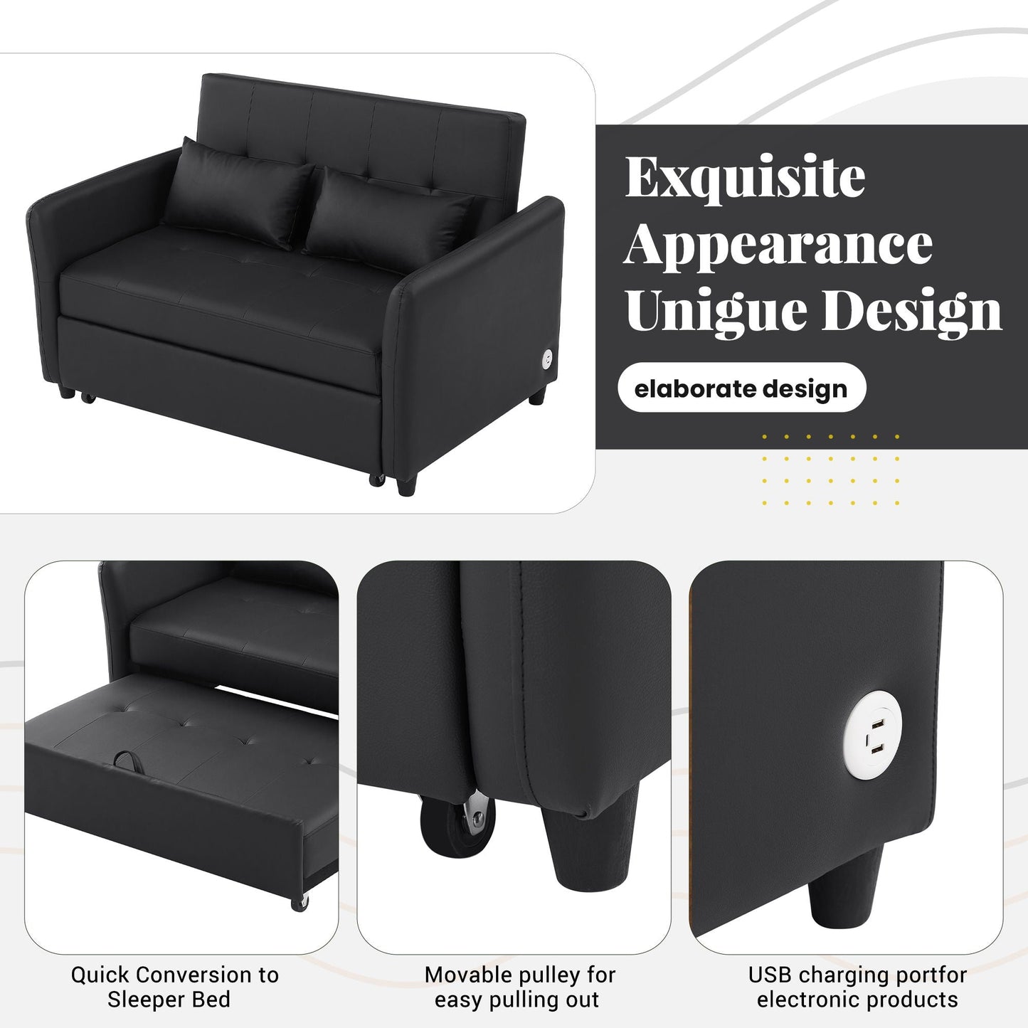 Convertible Sleeper Sofa and a Compact Design