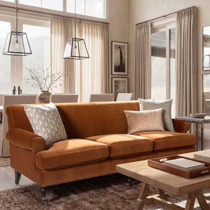Modern Alana Lawson and Three Cushion Sofa