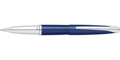 ATX Translucent Blue Lacquer Rollerball Pen by A.T. Cross with silver clip on Tampa Home & Garden Store