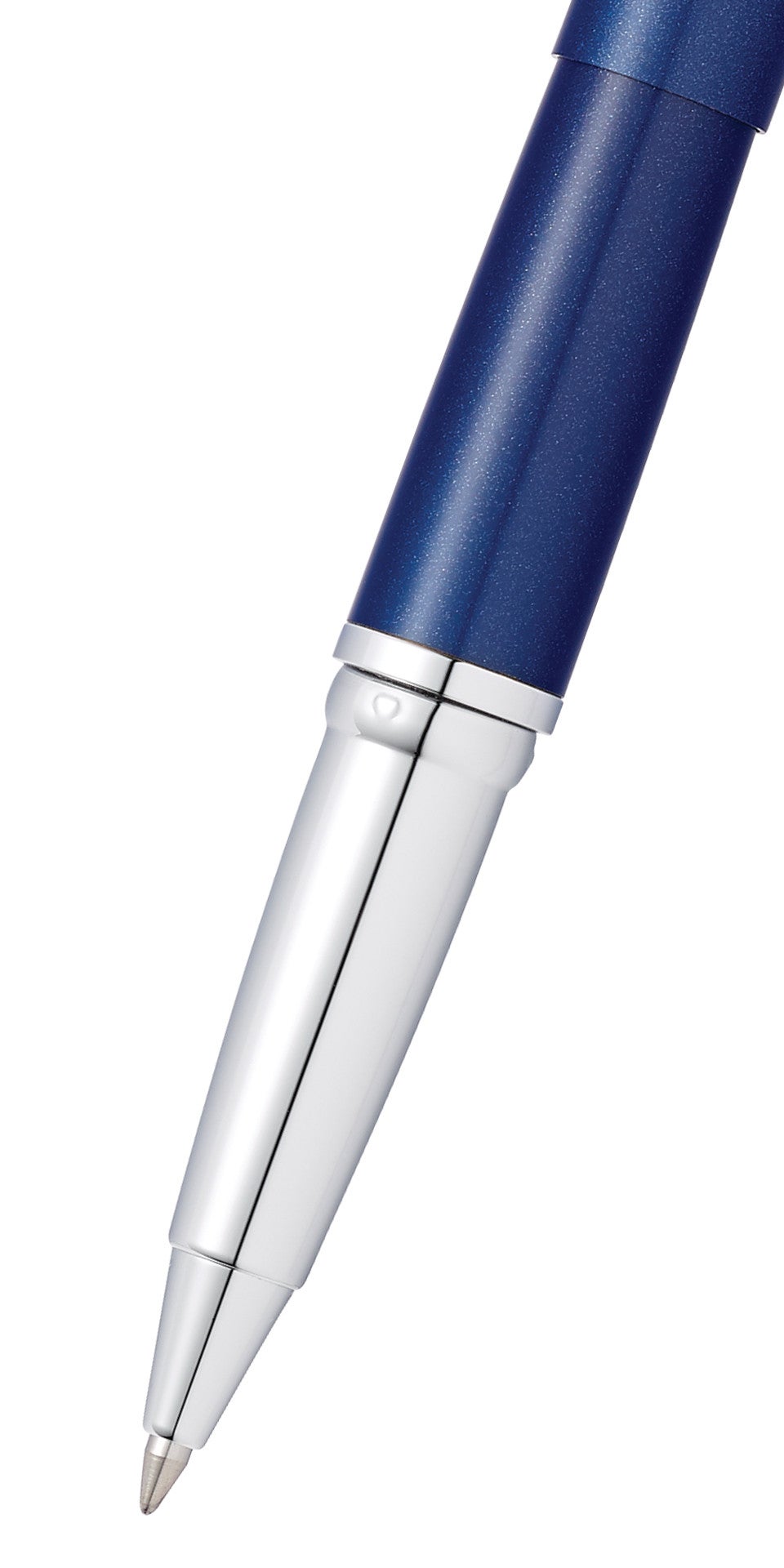 ATX Translucent Blue Lacquer Rollerball Pen by A.T. Cross with chrome tip on Tampa Home & Garden Store