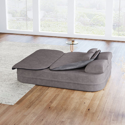 Foldable Sofa Bed with a Multi Functional Blanket