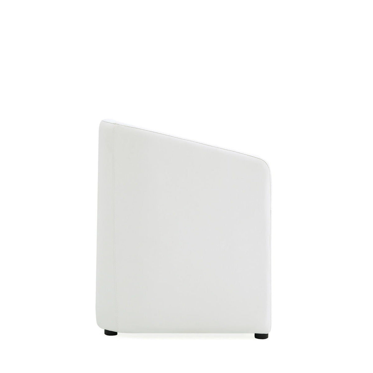 Anna and Modern Round Vegan Dining Armchair