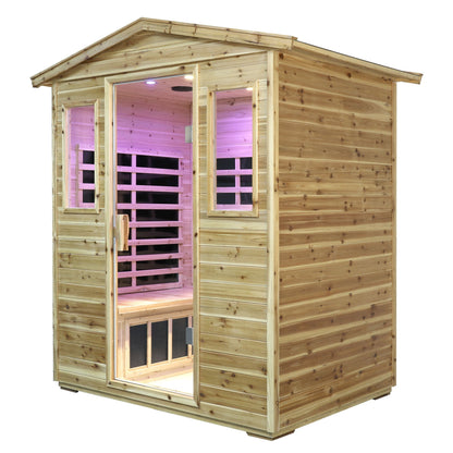 Four Person Far Infrared Old Fir Sauna Room