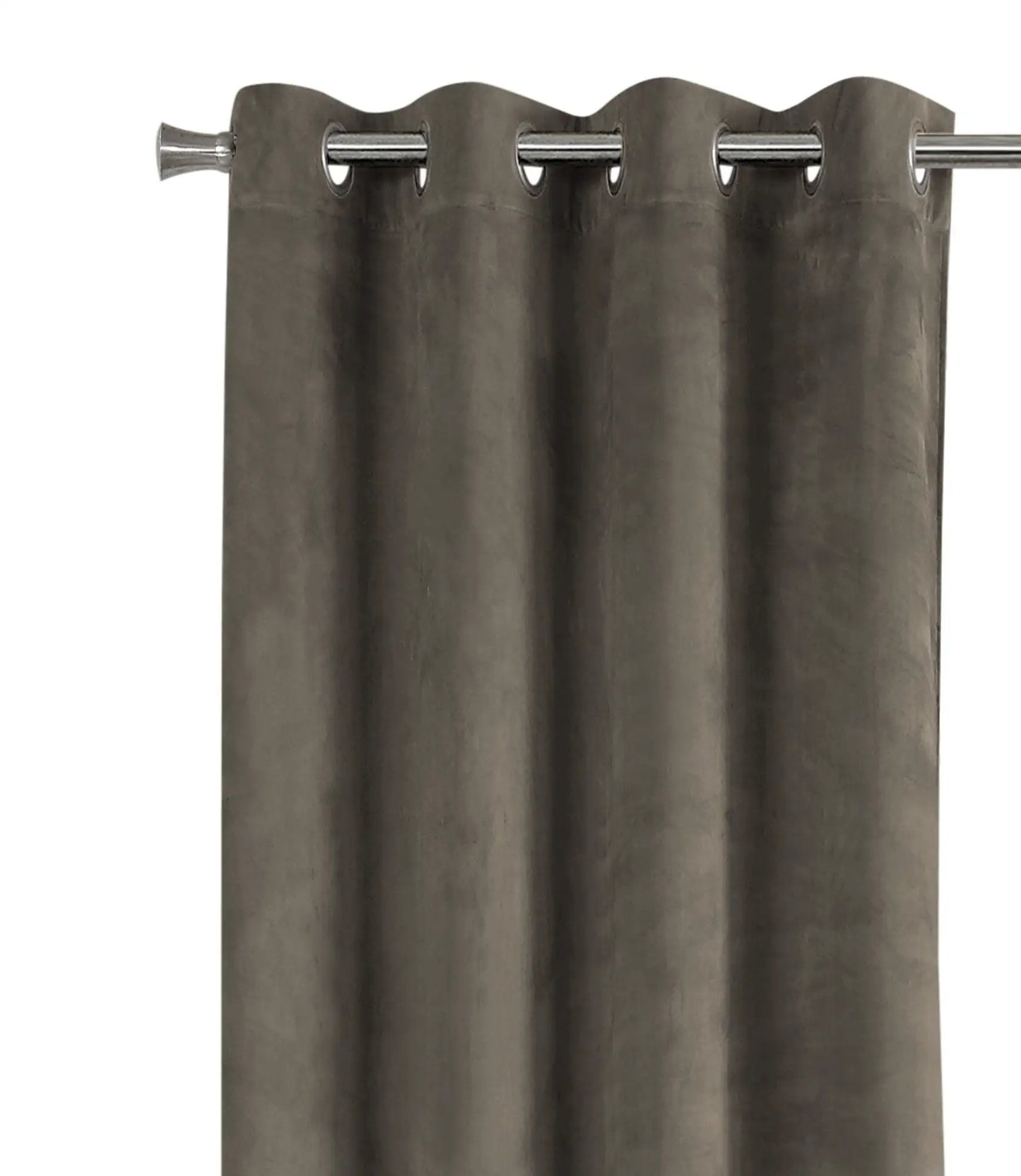 2-piece curtain panel set, roomdarkening charcoal gray with metal grommets Unique Piece Furniture on Tampa Home & Garden Store