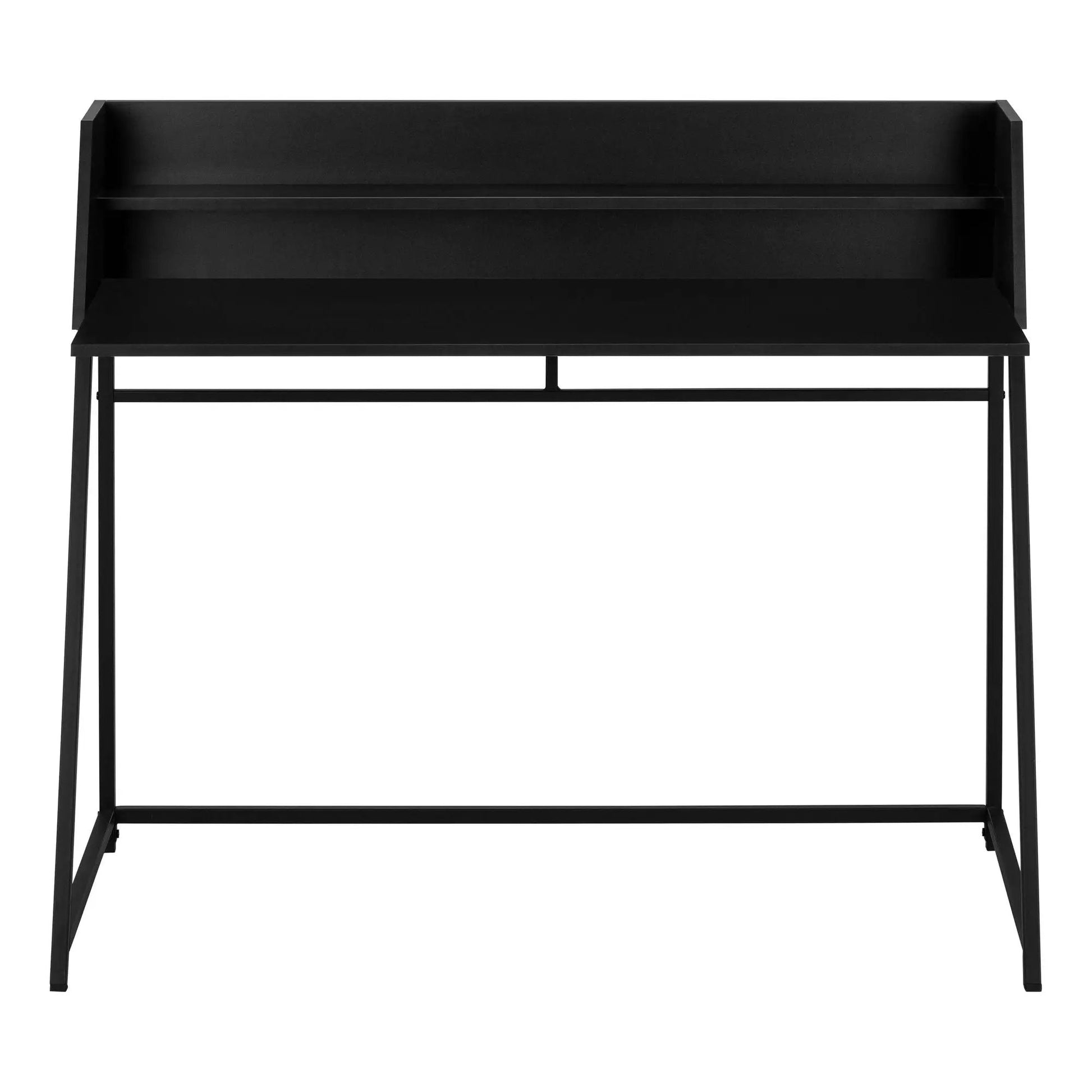Computer Desk for Home Office with storage shelves, black frame, Unique Piece Furniture on Tampa Home & Garden Store