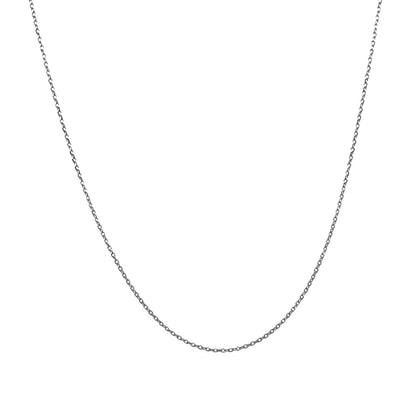 14k white gold diamond-cut cable chain necklace 0.7mm delicate Bids.com on Tampa Home & Garden Store