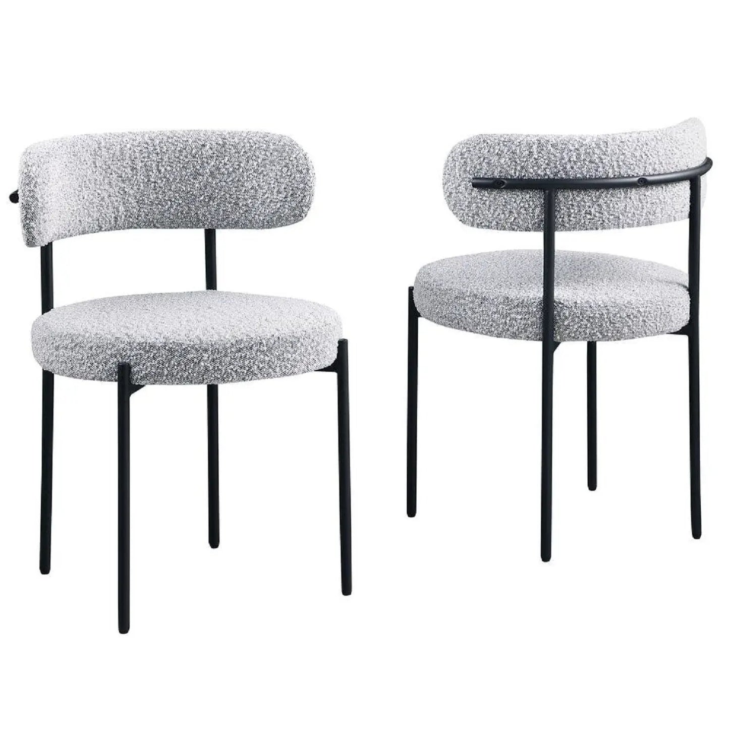 Upholstered Kitchen Chairs Set of Two for Dining