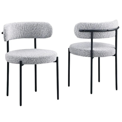 Upholstered Kitchen Chairs Set of Two for Dining