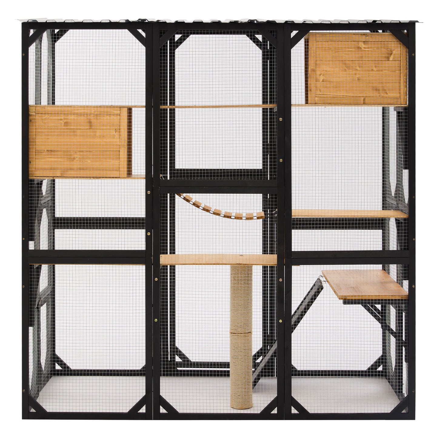 Multi Level Outdoor Cat Enclosure and Platform