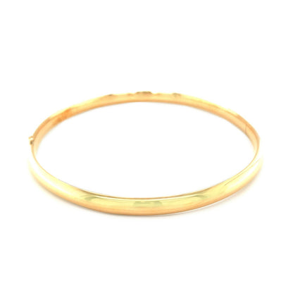 Classic 14k yellow gold bangle bracelet by Bids.com, 5.0mm, smooth polished finish on Tampa Home & Garden Store