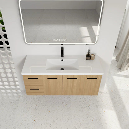 Floating Bathroom Vanity Sink and Modular Cabinet