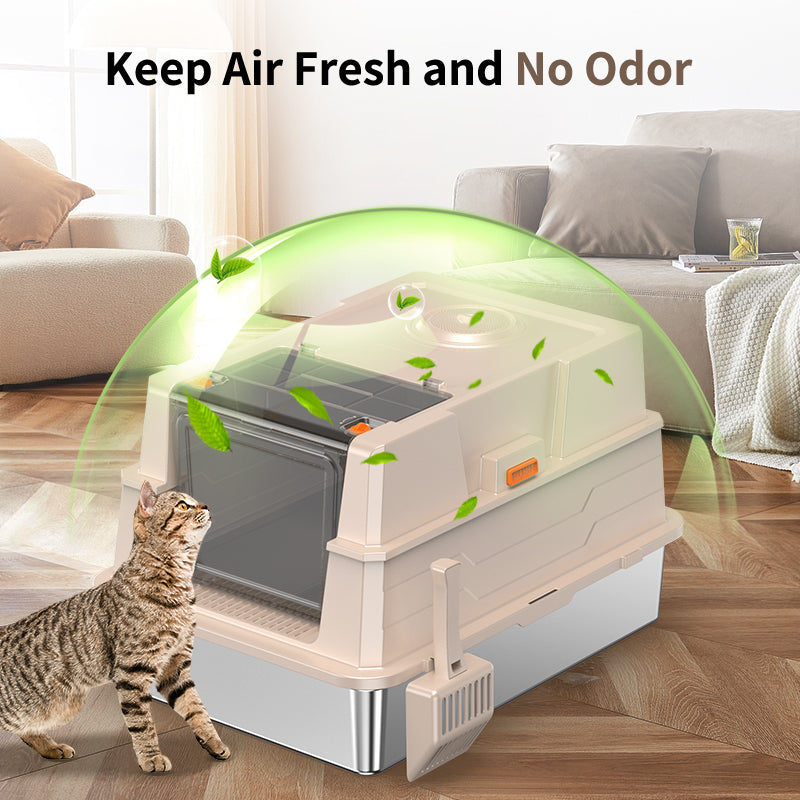 Stainless Steel Cat Litter Box Big Size by HouseOfZazla, pet beds & furniture on Tampa Home & Garden Store