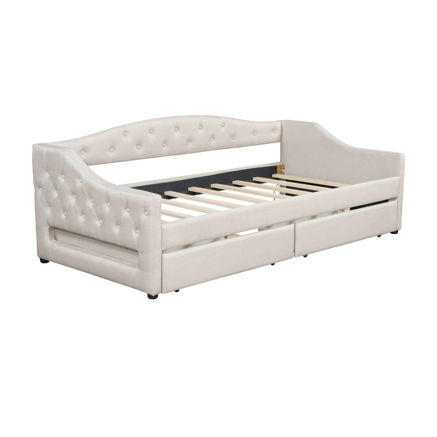Daybed With LED Lighting and Upholstered Frame
