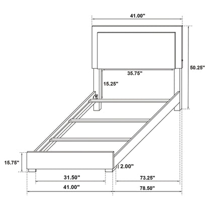 Jeremiah LED Panel Bed and Touch Lighting