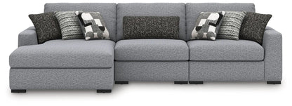 Bealton Sectional sofa with chaise, gray fabric and pillows by Unique Piece Furniture on Tampa Home & Garden Store