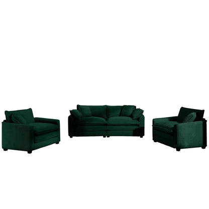 Elegant Sectional Sofa Set with Deep Seats