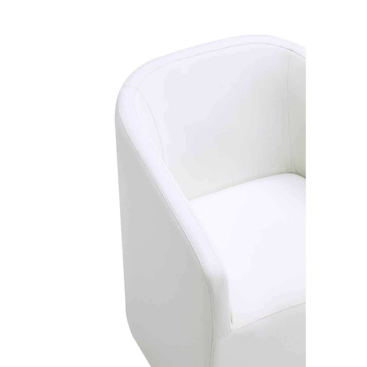 Anna and Modern Round Vegan Dining Armchair