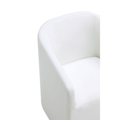 Anna and Modern Round Vegan Dining Armchair