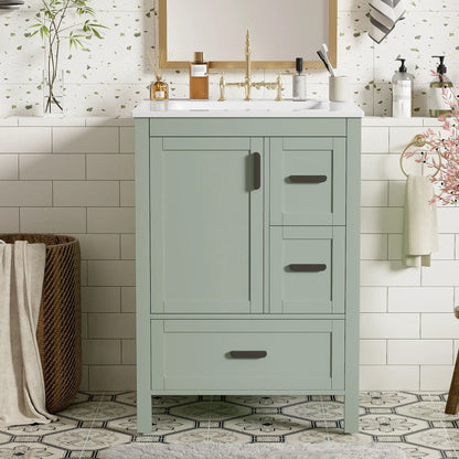 Bathroom Vanity With Sink and Soft-Close Drawers