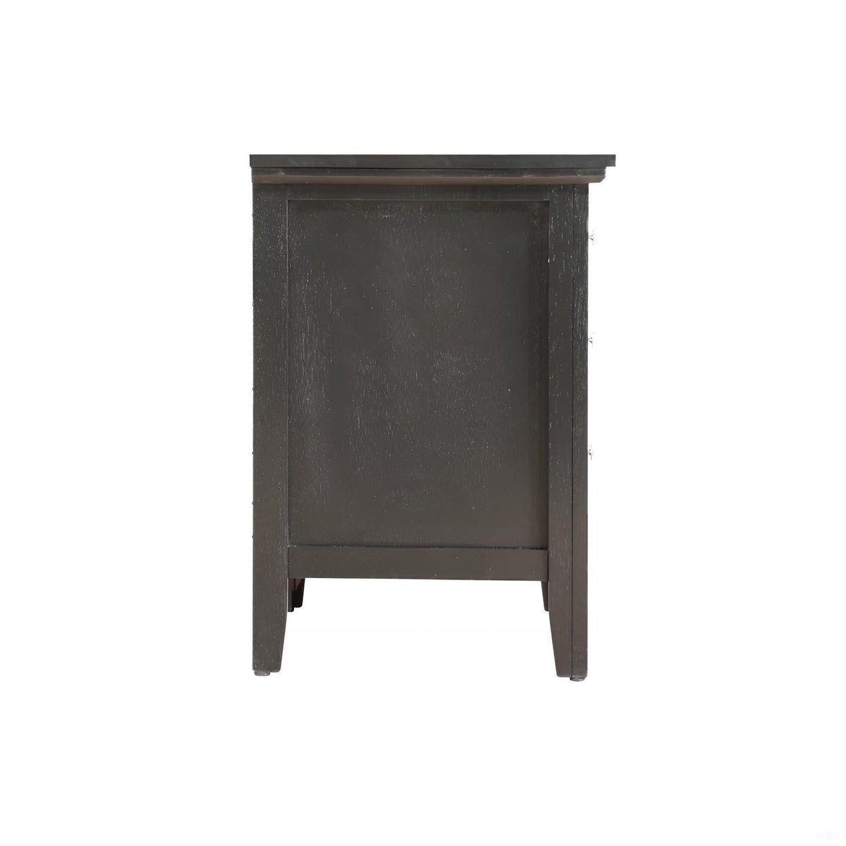 3 Drawer Nightstand with Dove Tailed Drawers in dark charcoal finish by HouseOfZazla on Tampa Home & Garden Store