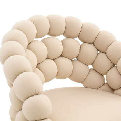 Ball Chain Bubble Tufted Bar Chairs Set Of Two