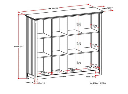 Acadian Handcrafted Cube Storage organizer, 15-cube grid in a black frame by Unique Piece Furniture on Tampa Home & Garden Store