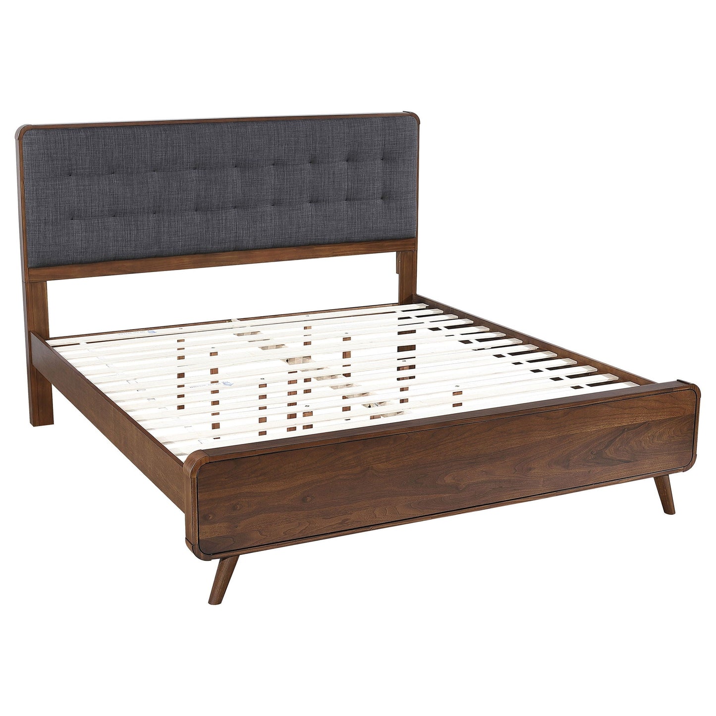 Carson Carrington platform bed with tufted upholstery and wood frame by HouseOfZazla on Tampa Home & Garden Store